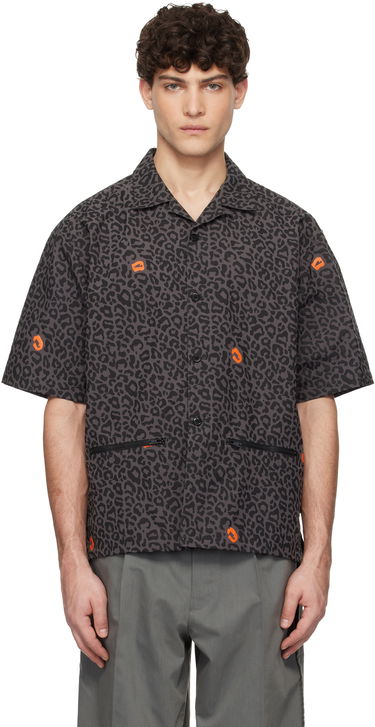 Skjorte UNDERCOVER UNDERCOVER Leopard Print Shirt Grå | UP1E4409-1, 0