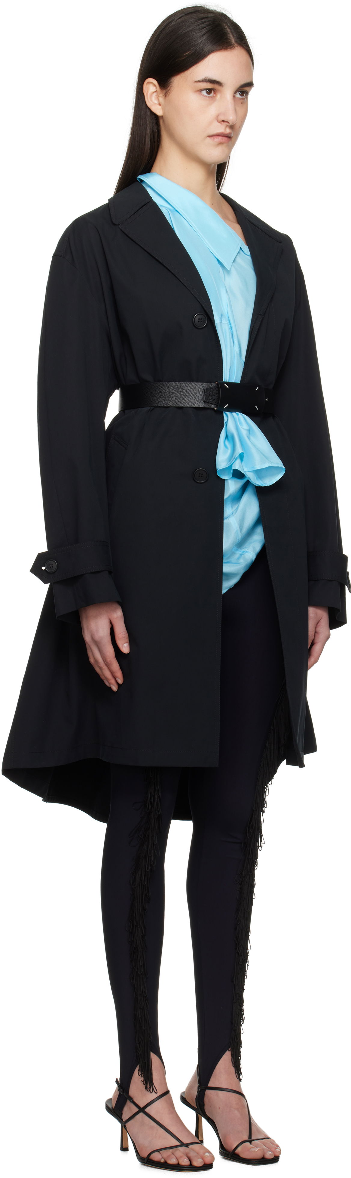 Trenchcoat Maison Margiela MM6 Maison Margiela Spliced Trench Coat Sort | S52AH0078 S78537, 1