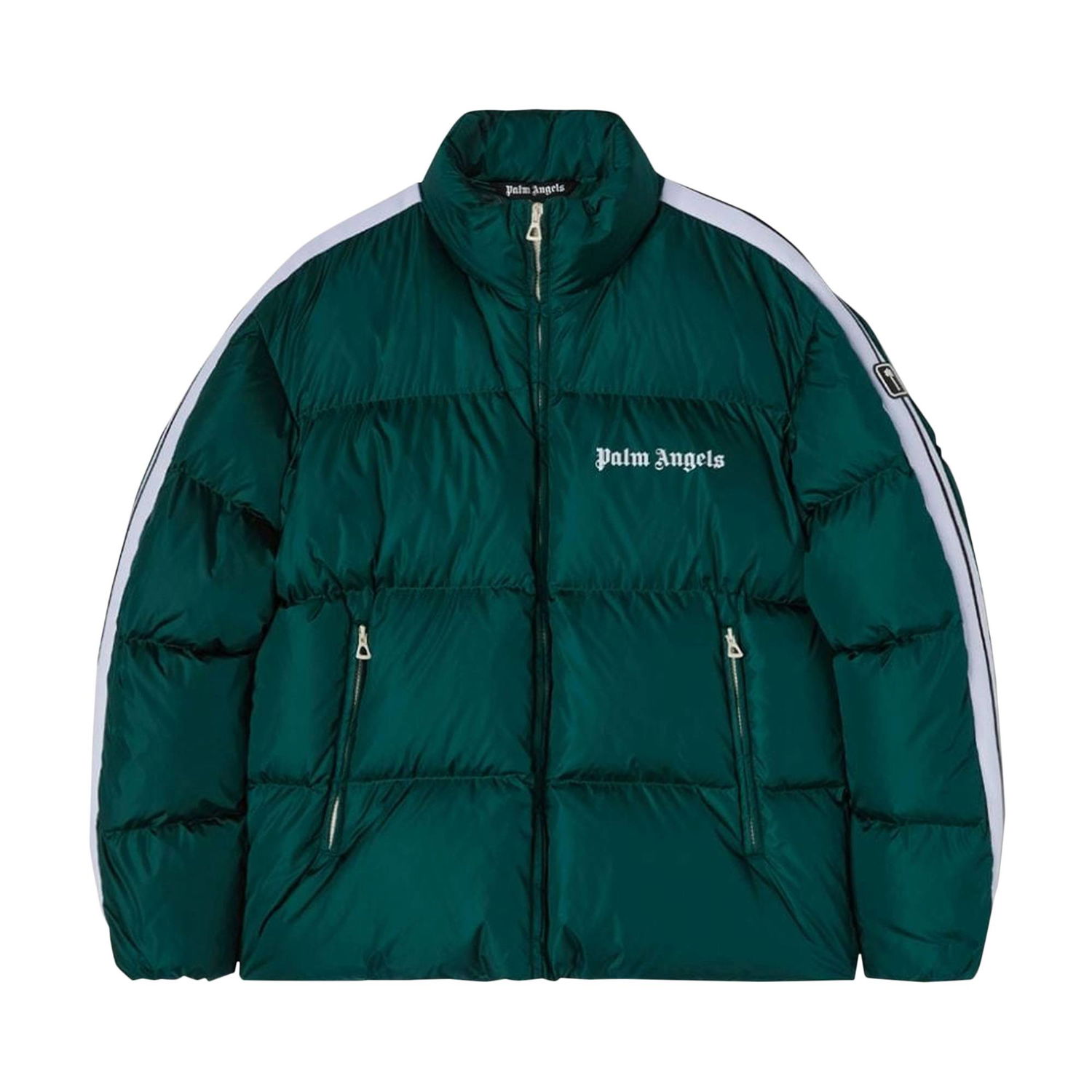 Puffer jakke Palm Angels Classic Track Down Jacket Grøn | PMED019F22FAB0015501, 1