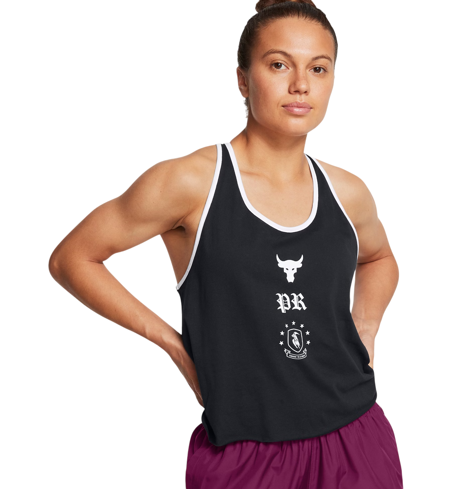 Tanktop Under Armour Project Rock Badge Of Honor Tank Top Sort | 1386439-001, 0