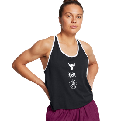 Tanktop Under Armour Project Rock Badge Of Honor Tank Top Sort | 1386439-001, 0