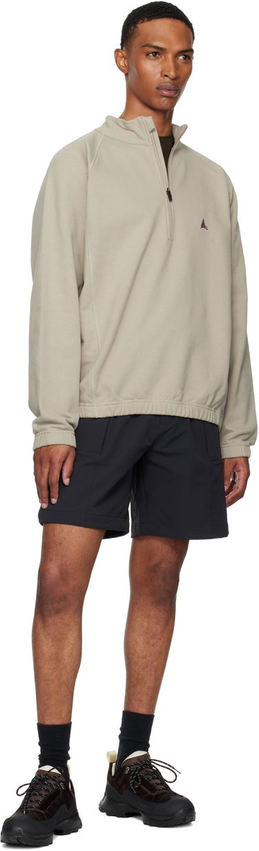 Sweatshirt ROA Heavy Half Zip Sweatshirt Sort | RBMW0334FA241, 4