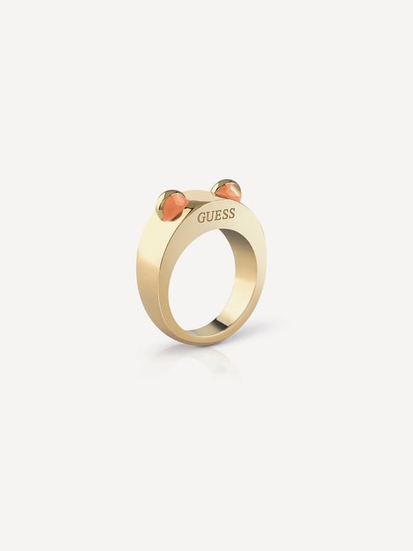 Smykker GUESS “Rock Candy” Ring Beige | JUBR04182JW, 0