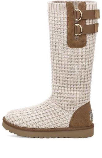 Sneakers og sko UGG Knitted Tall Boots With Buckles Beige | 1112478-COML, 0