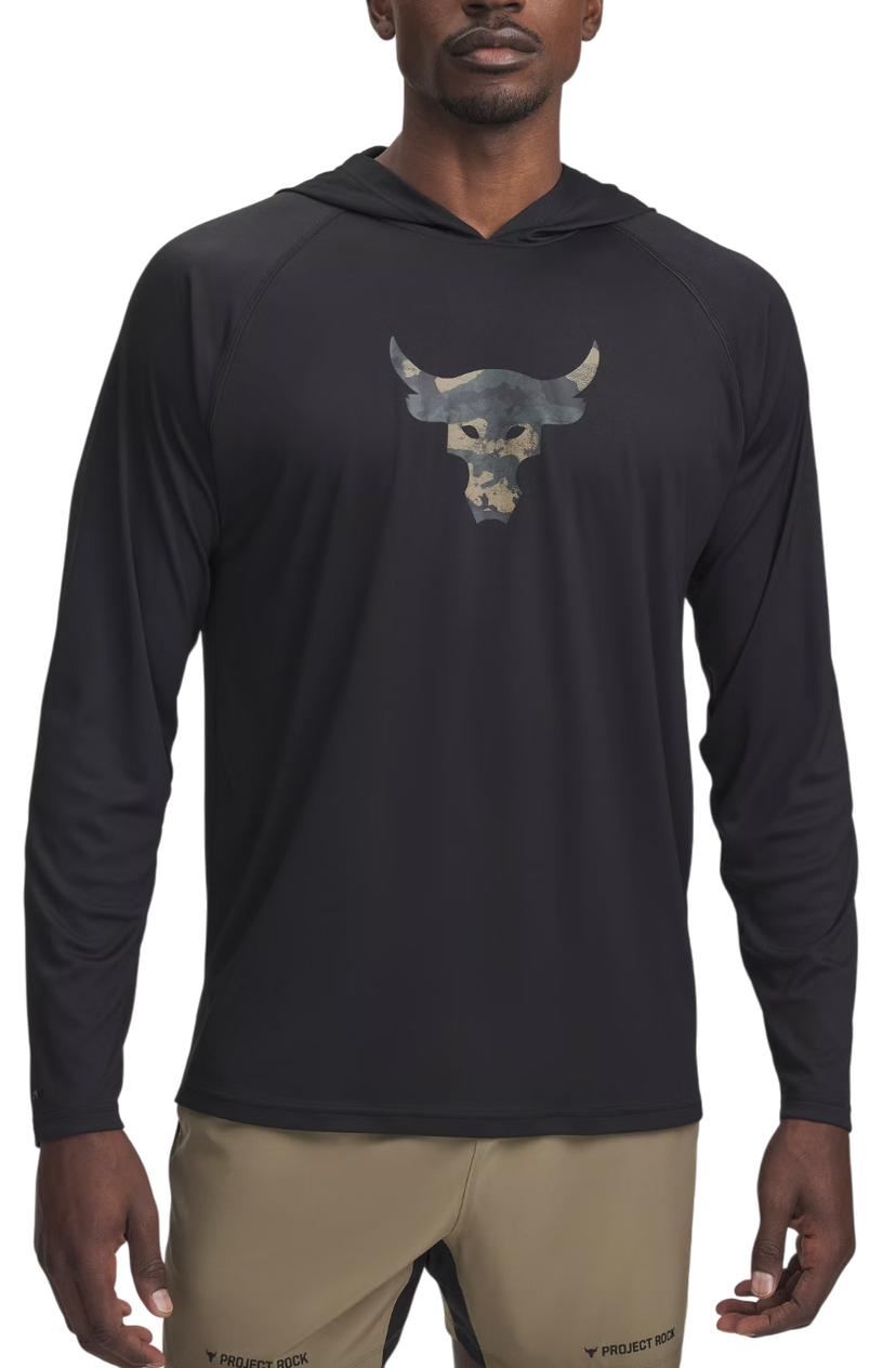 Sweatshirt Under Armour Project Rock Iso-Chill Training Hoodie Sort | 1389955-001