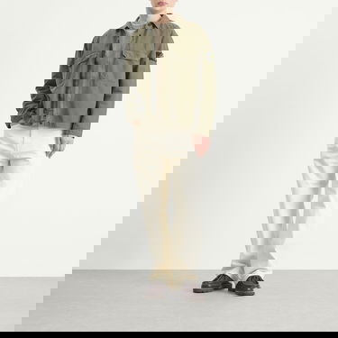 Jakke Stone Island Ripstop Zip Shirt Jacket Grøn | K2S151200009-V0054, 4