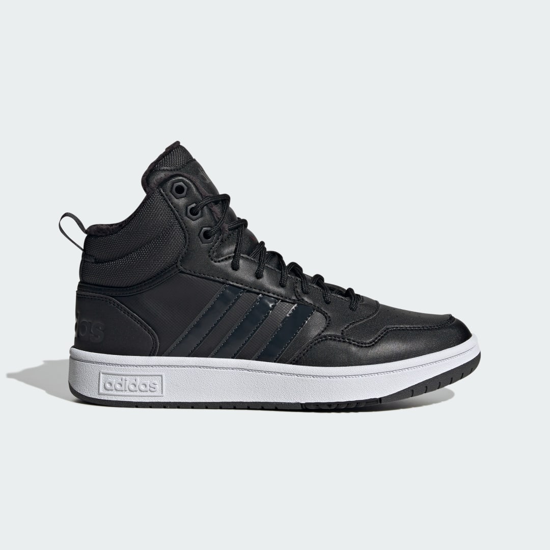 Sneakers og sko adidas Performance Hoops 3.0 Mid Lifestyle Fur Lining Winterized Sort | GW6434, 0