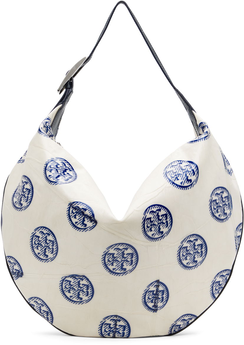 Håndtaske Tory Burch Tory Burch T Monogram Balloon Bag Hvid | 171915-101