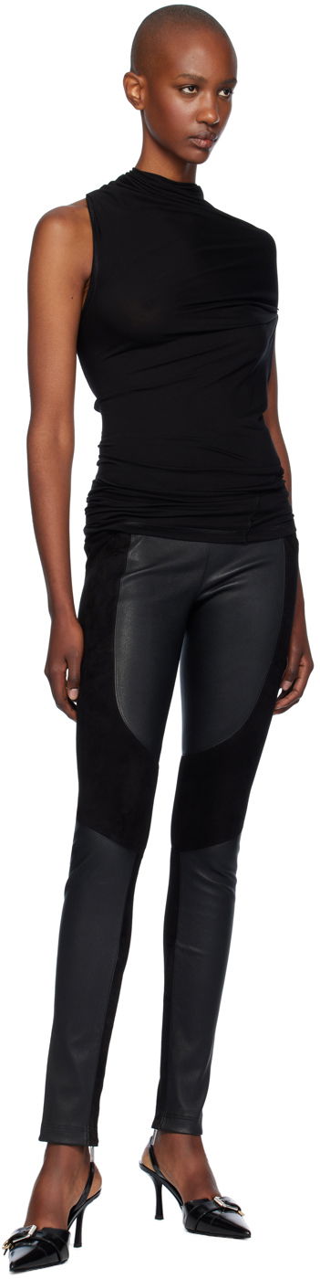 Tanktop Helmut Lang Helmut Lang Sleeveless Draped Top Sort | O07HW507, 3