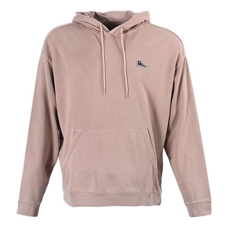 Sweatshirt Converse Chuck Taylor Patch Loose Fit Hoodie Brun | 10024025-A03