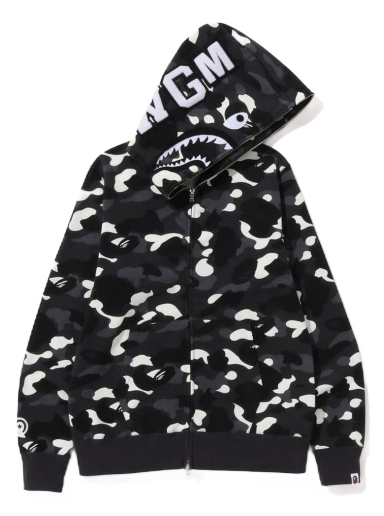 Sweatshirt BAPE City Camo Shark Full Zip Hoodie Sort | 1J20-115-002