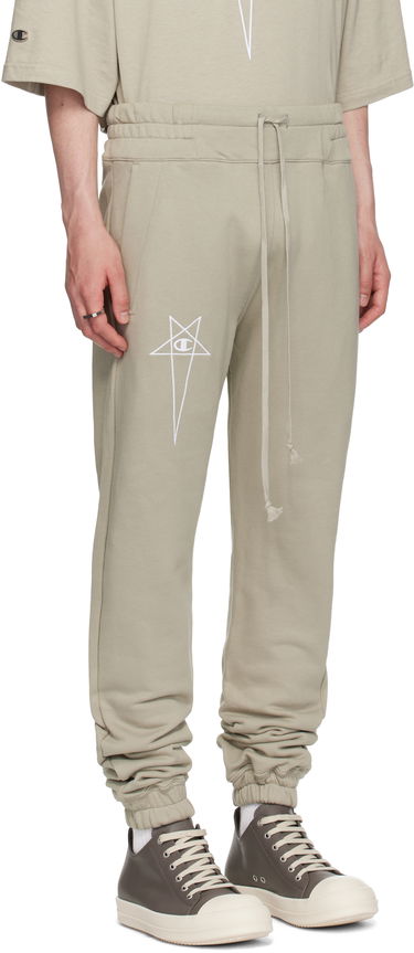 Joggingbukser Rick Owens Rick Owens Champion Edition Joggers Sort | CM01E1685 CHFE FELPA, 4