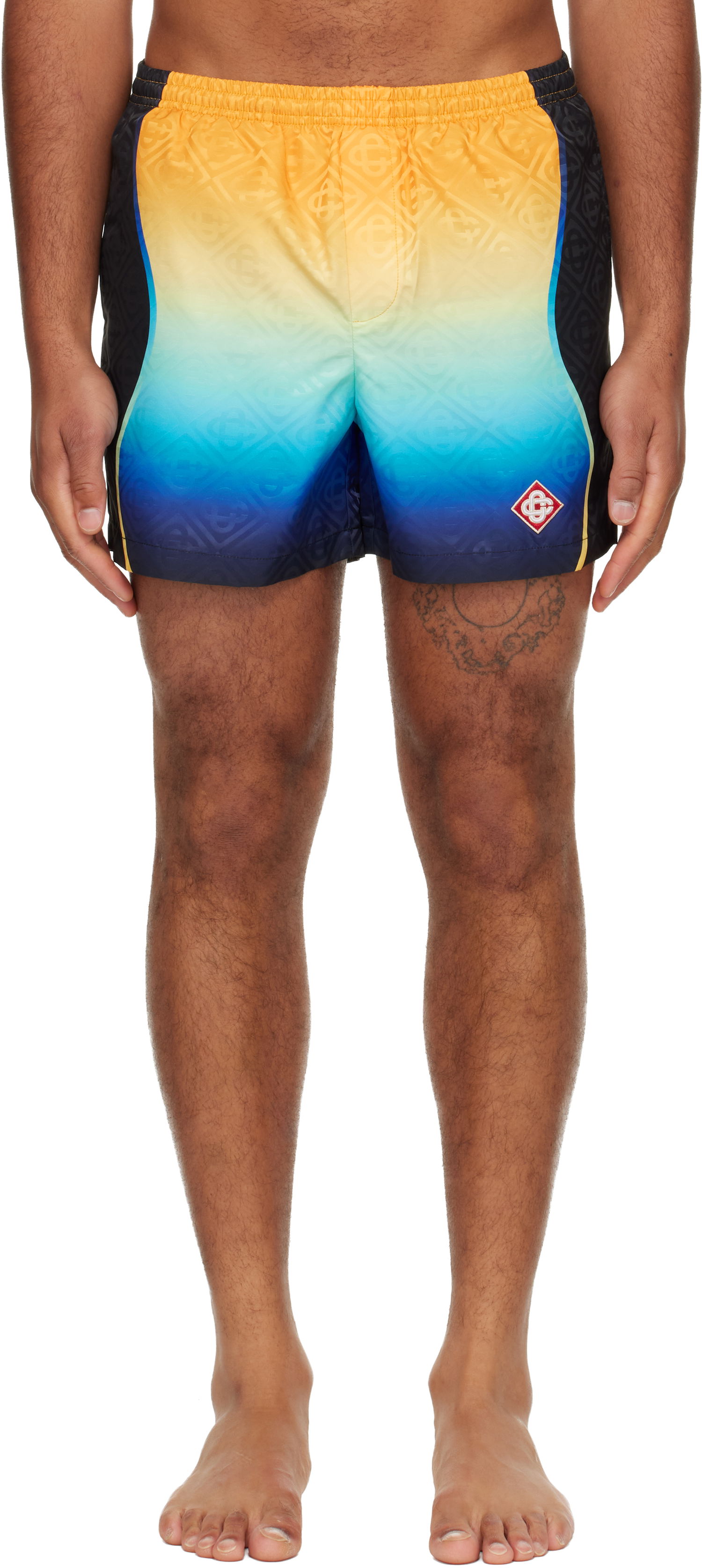 Badetøj Casablanca Casablanca Multicolor Gradient Jacquard Swim Shorts Flerfarvet | M-AW25-TR-224-01, 0