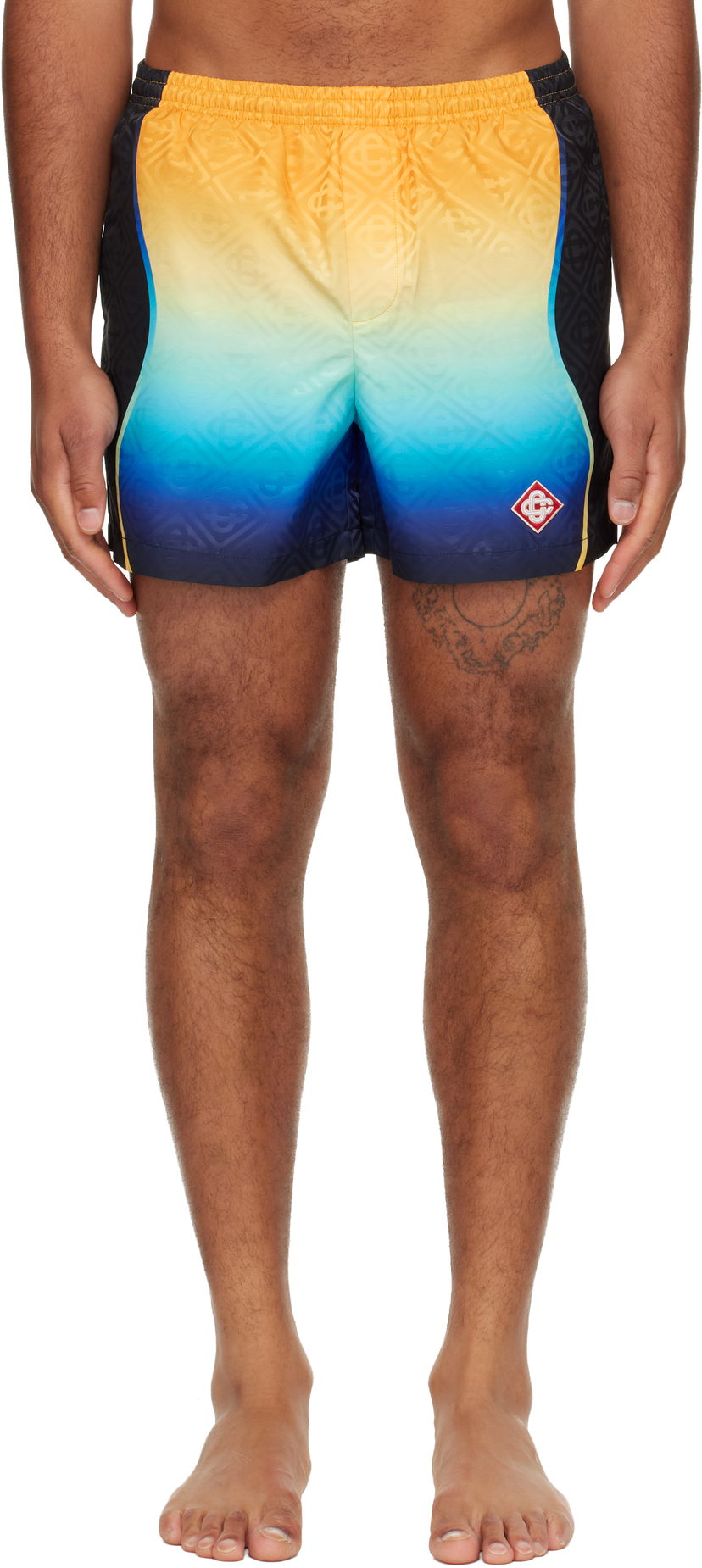 Badetøj Casablanca Casablanca Multicolor Gradient Jacquard Swim Shorts Flerfarvet | M-AW25-TR-224-01