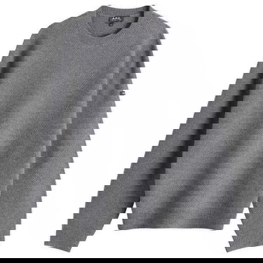 Sweater A.P.C. A.P.C. Thomas Waffle Knit Jumper Grå | WVBCZ-H23434-PLC, 1