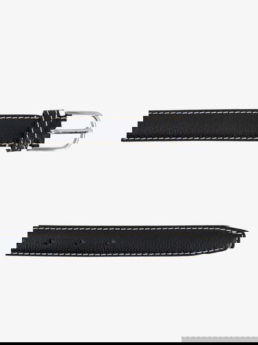 Bælter TOTEME Leather Belt With Contrast Stitching by Sort | 233812613200, 1