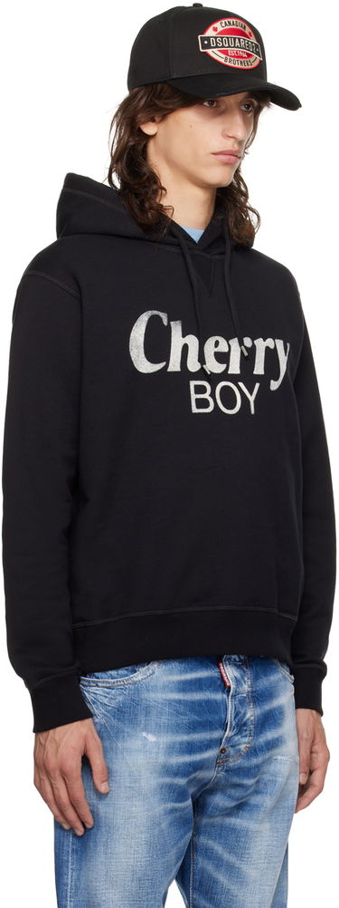 Sweatshirt DSQUARED2 Dsquared2 'Cherry Boy' Hoodie Sort | S71GU0670_S25551, 1