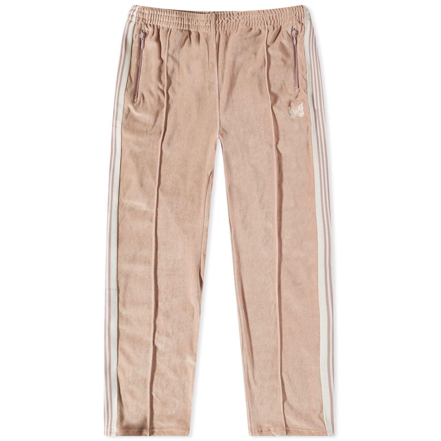 Joggingbukser Needles Velour Narrow Track Pants Lyserød | MR293-A, 0