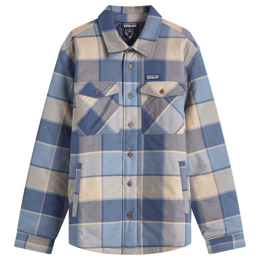 Skjorte Patagonia Insulated Fjord Flannel Shirt Blå | 20386-WMBL