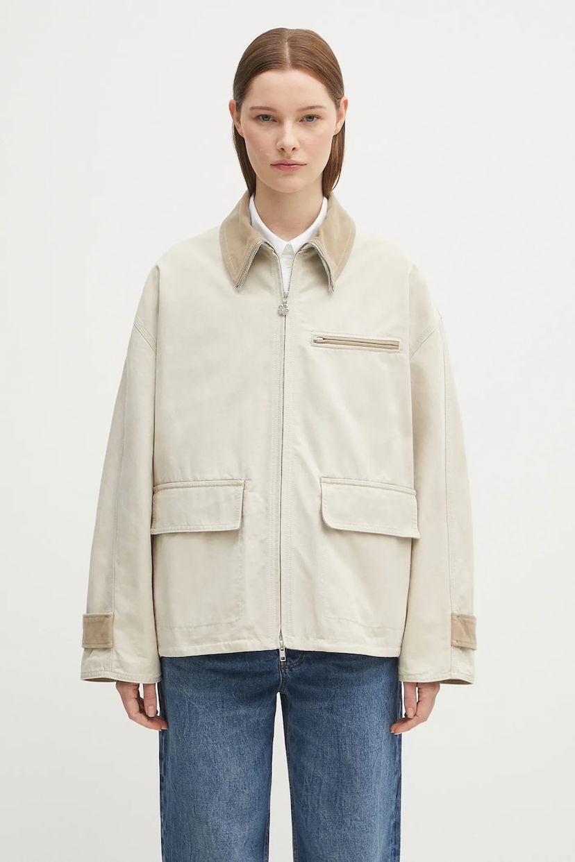 Jakke KENZO Kenzo Workwear Oversize Jacket Beige | FF62VE2729HA