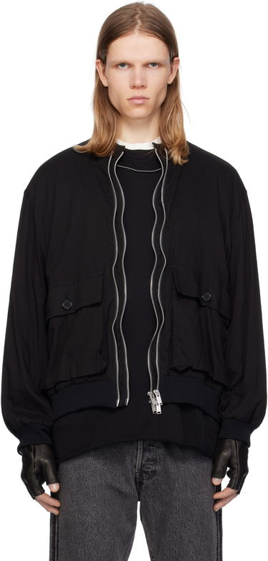 Bomberjakke UNDERCOVER Undercover Double Zip Jacket Sort | UC1E4206-2, 0