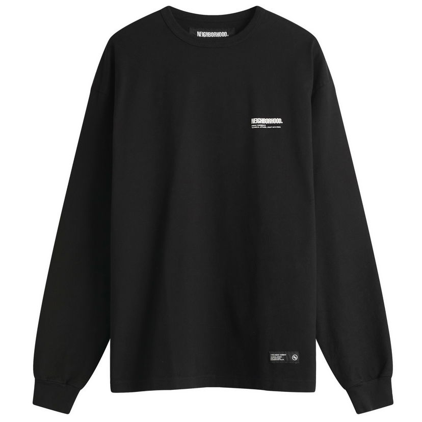 Sweater Neighborhood Neighborhood Classic Logo Longsleeve T-Shirt, Size Large Sort | 251FPNH-CSM03-BLK