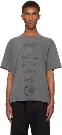 We11done Multi Logo Graphic T-Shirt