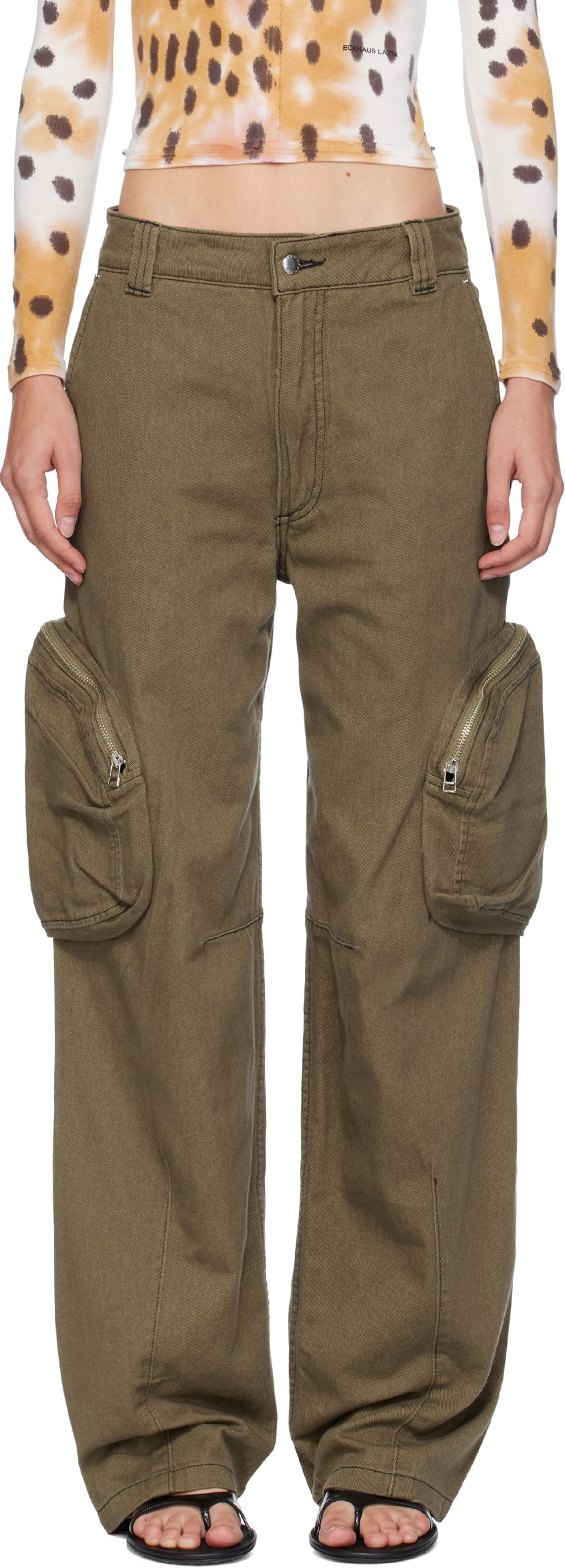 Cargo bukser Eckhaus Latta Eckhaus Latta Cargo Pants Grøn | 1410-EL-PF25-E -