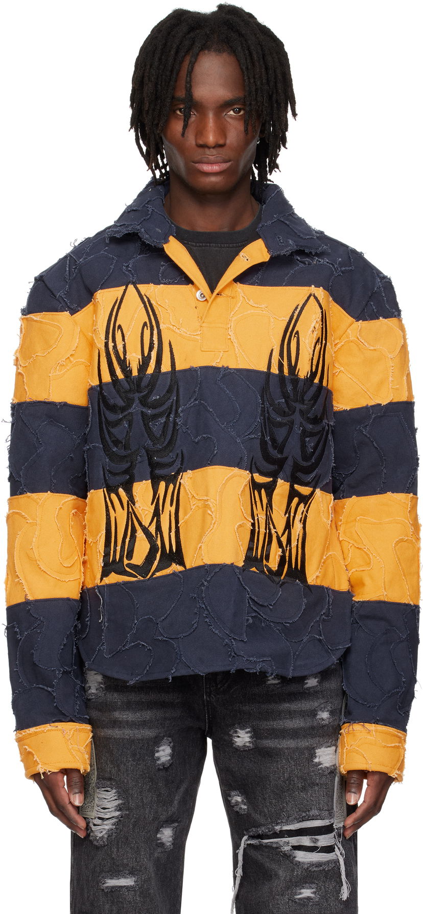 Polo skjorte Who Decides War Who Decides War Winged Rugby Polo Gul | 1110590010SS25