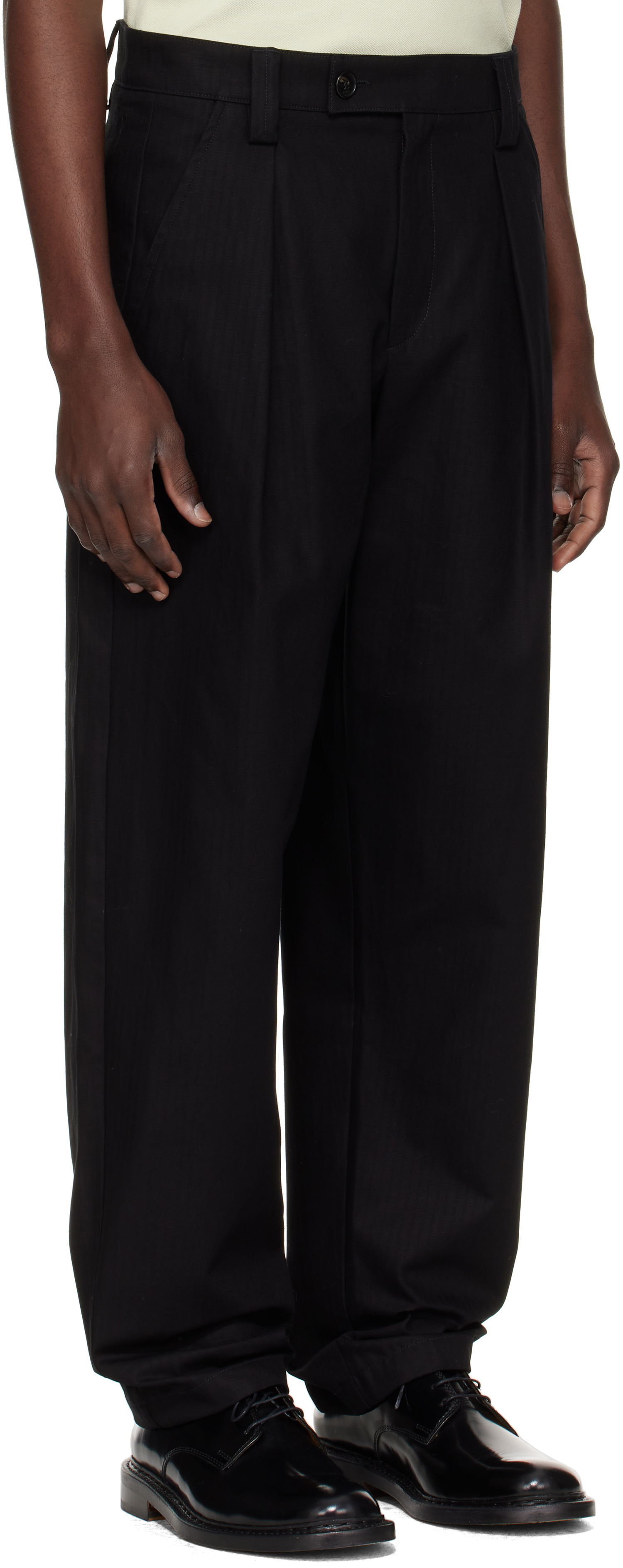 Bukser A.P.C. A.P.C. Renato Pleated Trousers Sort | COHHW-H08428, 1