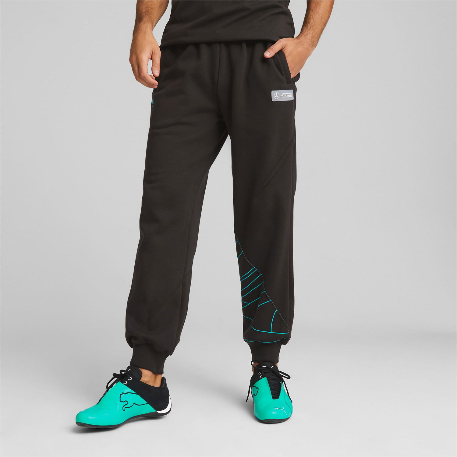 Joggingbukser Puma Mercedes-AMG PETRONAS Statement Grå | 621128_01, 1