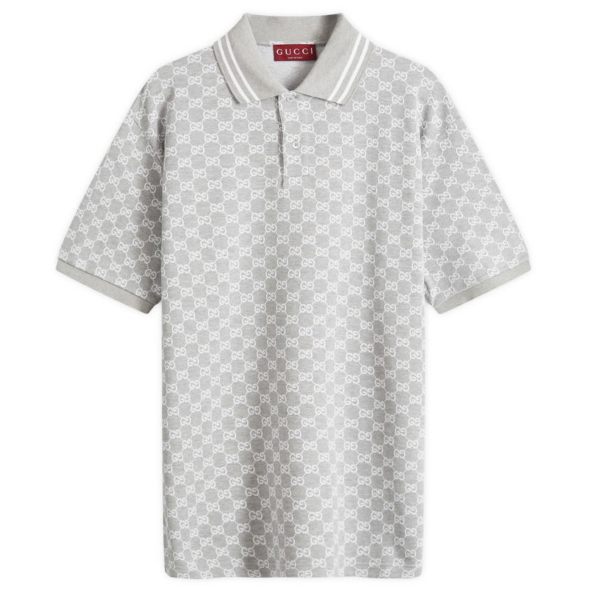 Polo skjorte Gucci GG Monogram Polo Grå | 788024-XJGQX-1087