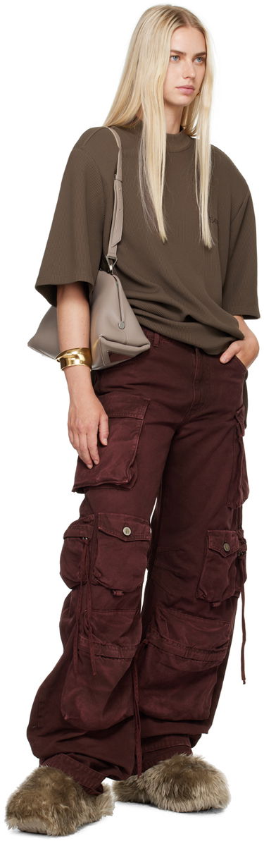 Håndtaske The Attico The Attico Day Off Shoulder Bag Grå | 247WAH49 L001, 3