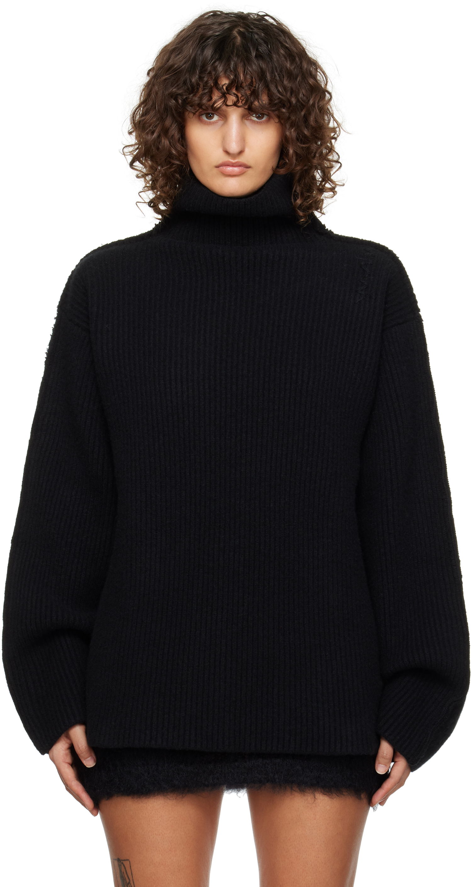 Sweater Marni Wool Turtleneck Sweater Sort | DVMD0182A1 UFWH22, 0