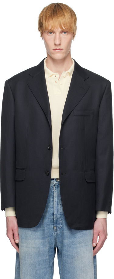 Jakke Maison Margiela Maison Margiela Work-In-Progress Blazer Mørkeblå | S50BN0537 M35287, 0