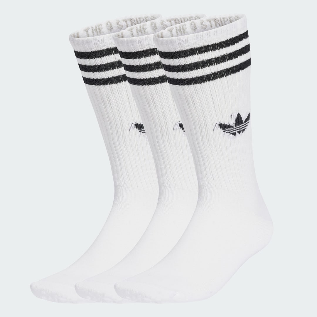 Sokker adidas Performance 3-Stripes High Crew Socks - 3 Pairs Hvid | JV7416, 0