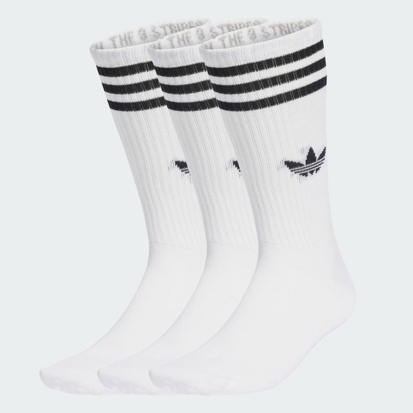 Sokker adidas Performance 3-Stripes High Crew Socks - 3 Pairs Hvid | JV7416