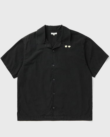 Skjorte JW Anderson Teacup and Teapot Embroidered Camp Collar Short Sleeve Shirt Sort | SH0371-PG1823-781, 2