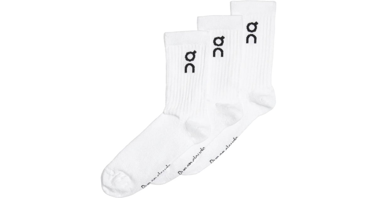Sokker On Running 3-pairs Socks Hvid | 399-01718, 1