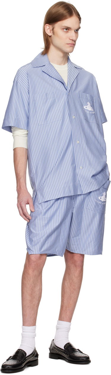 Shorts Vivienne Westwood Vivienne Westwood Romario Striped Shorts Blå | 3F03000B-J009D-, 3