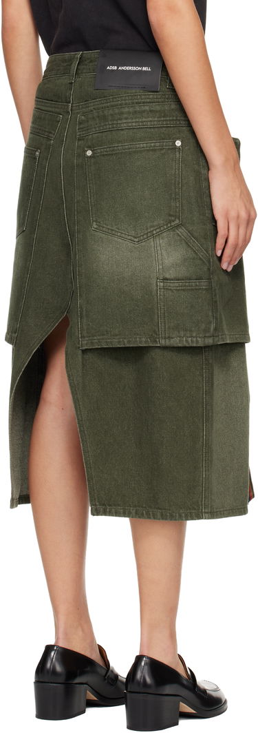 Nederdel Andersson Bell Raptor Layered Pleats Denim Midi Skirt Flerfarvet | apa860w, 2