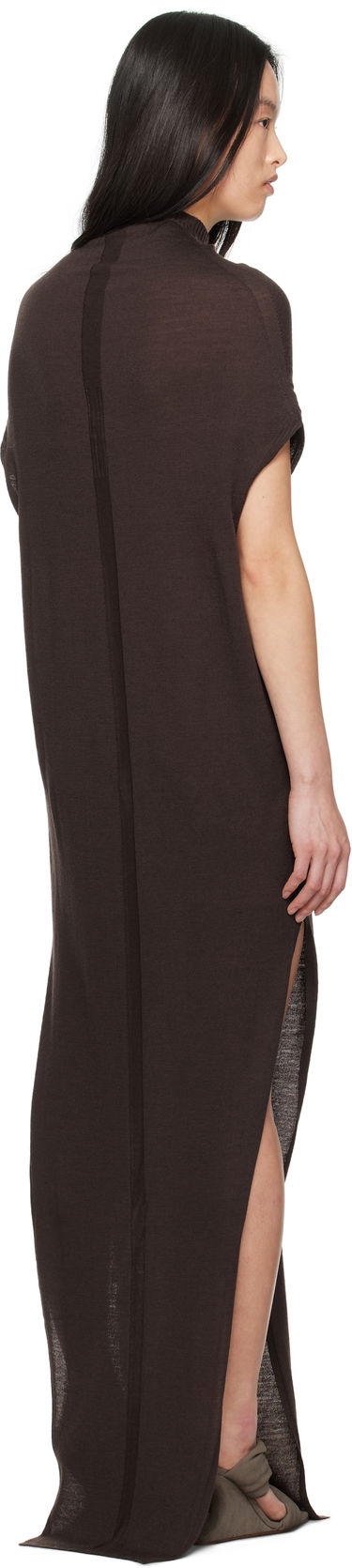 Kjole Rick Owens Rick Owens Hollywood SL Crater Maxi Dress Brun | RP01E7602 M, 2