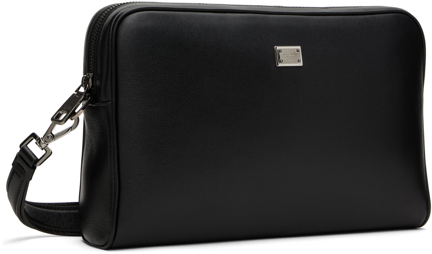Håndtaske Dolce & Gabbana Dolce&Gabbana Calfskin Wristlet Pouch Sort | BM2441AV956, 1