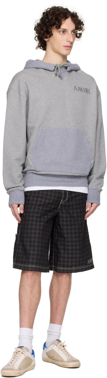 Sweatshirt AMIRI AMIRI Stencil Oversized Hoodie Grå | AMJYHD1121, 3