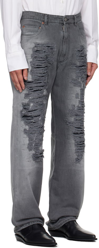Jeans Maison Margiela MM6 Maison Margiela 5-Pocket Distressed Jeans Grå | SH0LA0030 M30011, 1