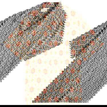 Skjorte Drôle de Monsieur Tile Print Vacation Shirt Blå | F-SH198-VI015-NY, 0