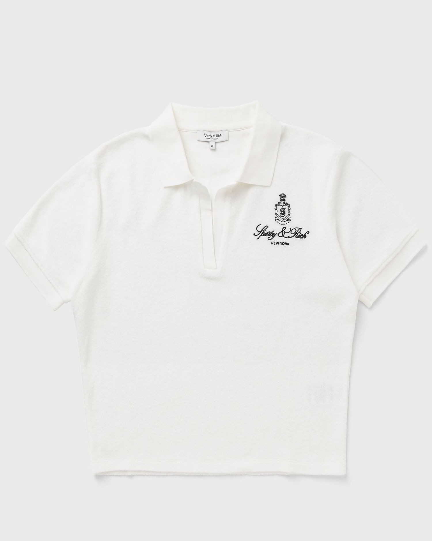 Polo skjorte Sporty & Rich Sporty & Rich Women's Vendome Terry Polo Shirt Hvid | TO001602231WH01, 0