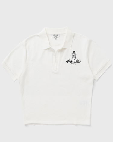Polo skjorte Sporty & Rich Sporty & Rich Women's Vendome Terry Polo Shirt Hvid | TO001602231WH01, 0