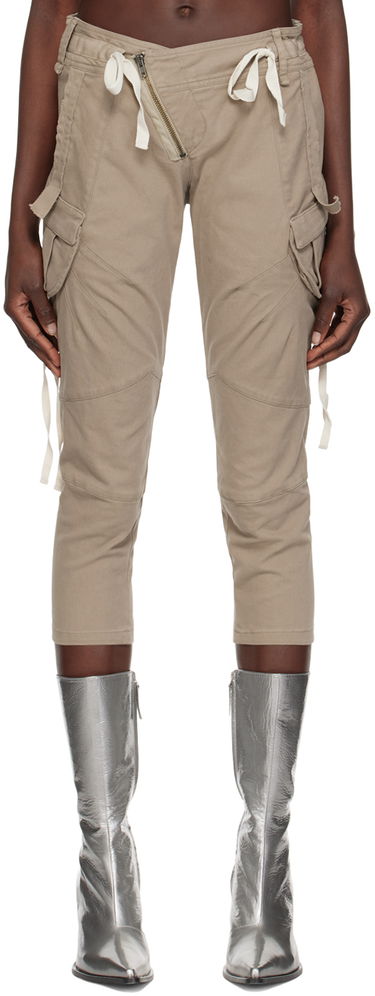 Cargo bukser Ottolinger Ottolinger Cropped Cargo Pants Beige | 0903801, 0