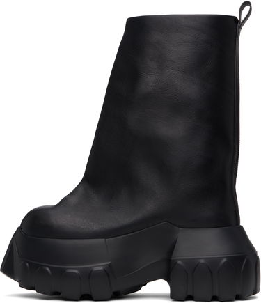 Sneakers og sko Rick Owens Rick Owens Hollywood Flared Mega Tractor Boots Sort | RR01E5864 LCH, 2